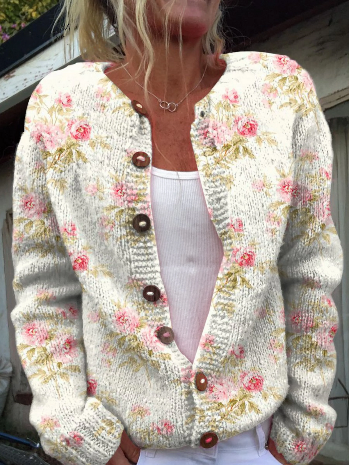 Kerensa™ | Retro Floral Sweater