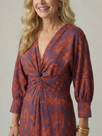 Lune | Natural Midi Wrap Sukienka