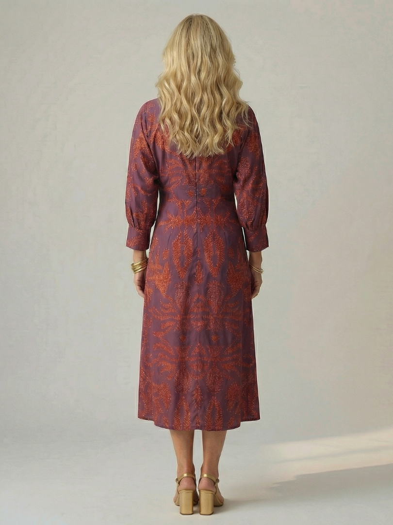 Lune | Natural Midi Wrap Sukienka