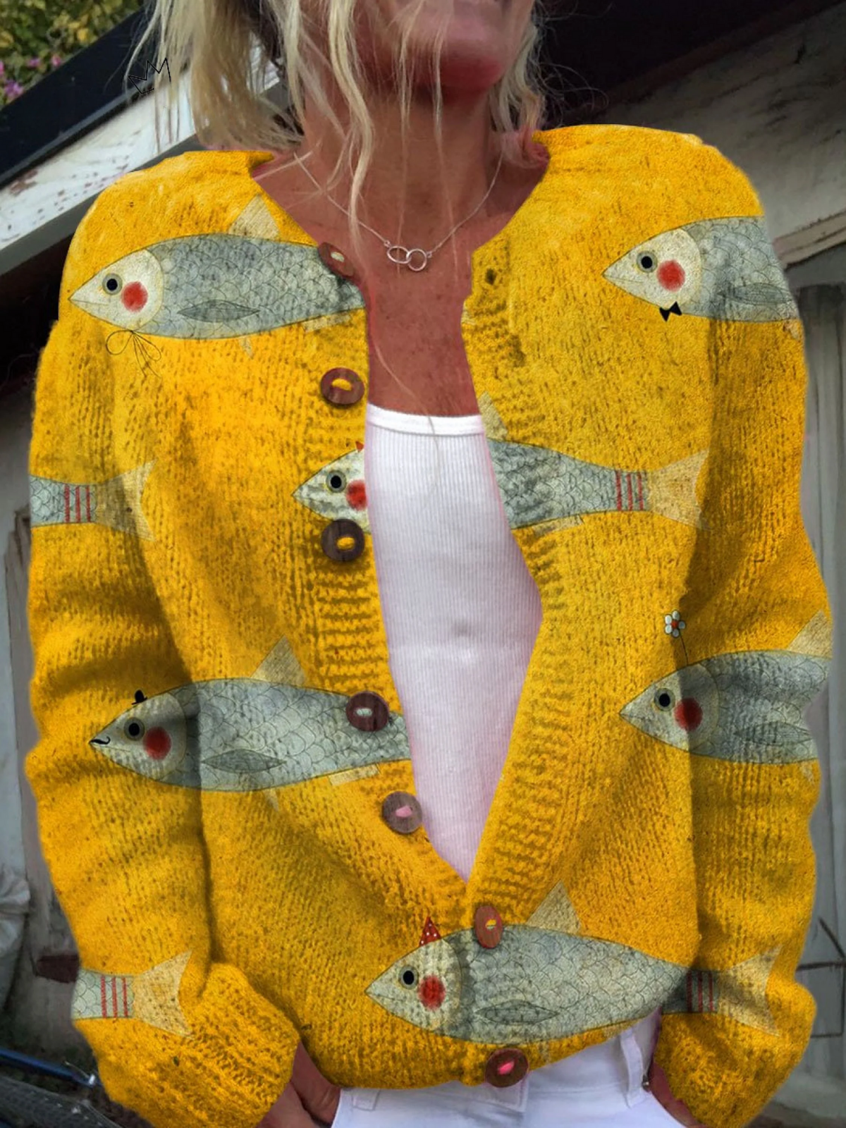 Anouk™ | Vintage Knit Sweater Cardigan