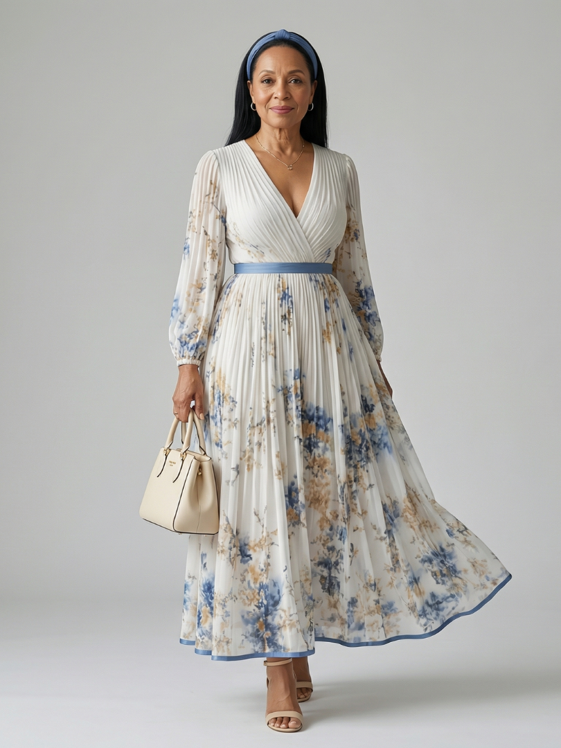 Rielle | Midi Sukienka with Pleats