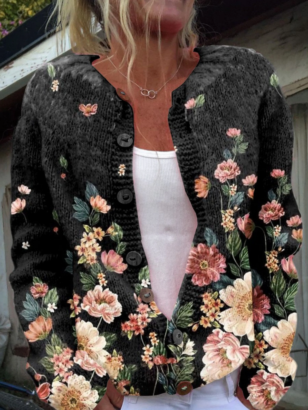 Kivara™ | Retro Floral Cardigan