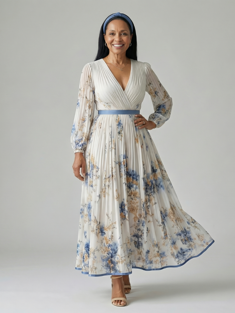 Rielle | Midi Sukienka with Pleats