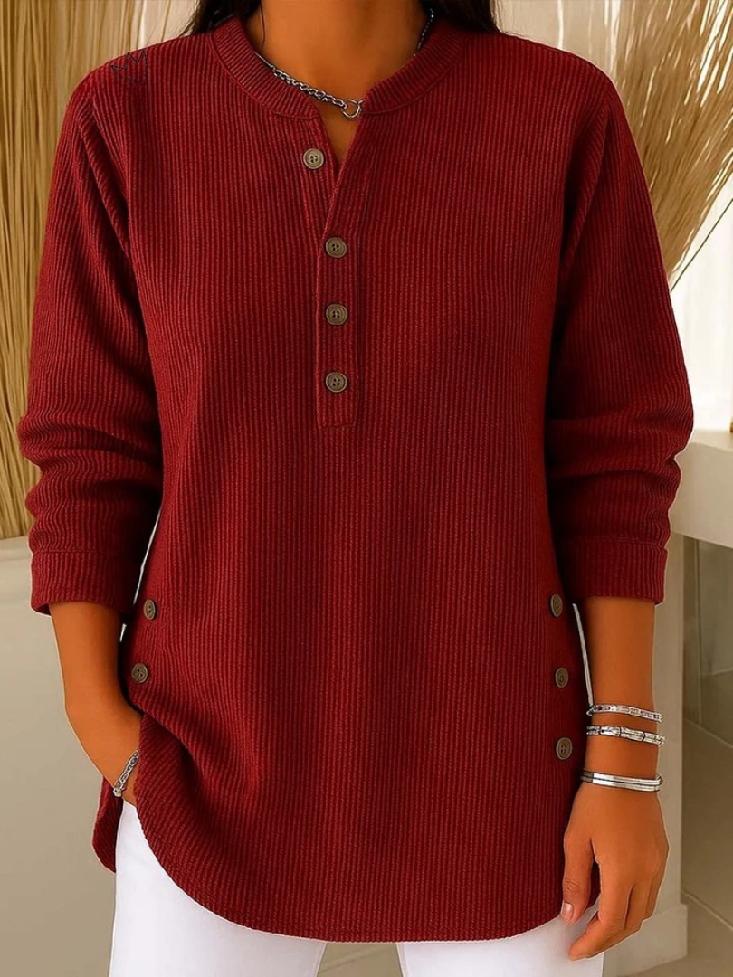 Neva™ | Henley Button-Up Tunic