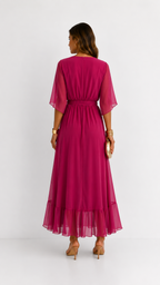 Isabelle™ | Elegancka Maxi Sukienka z Chiffonu
