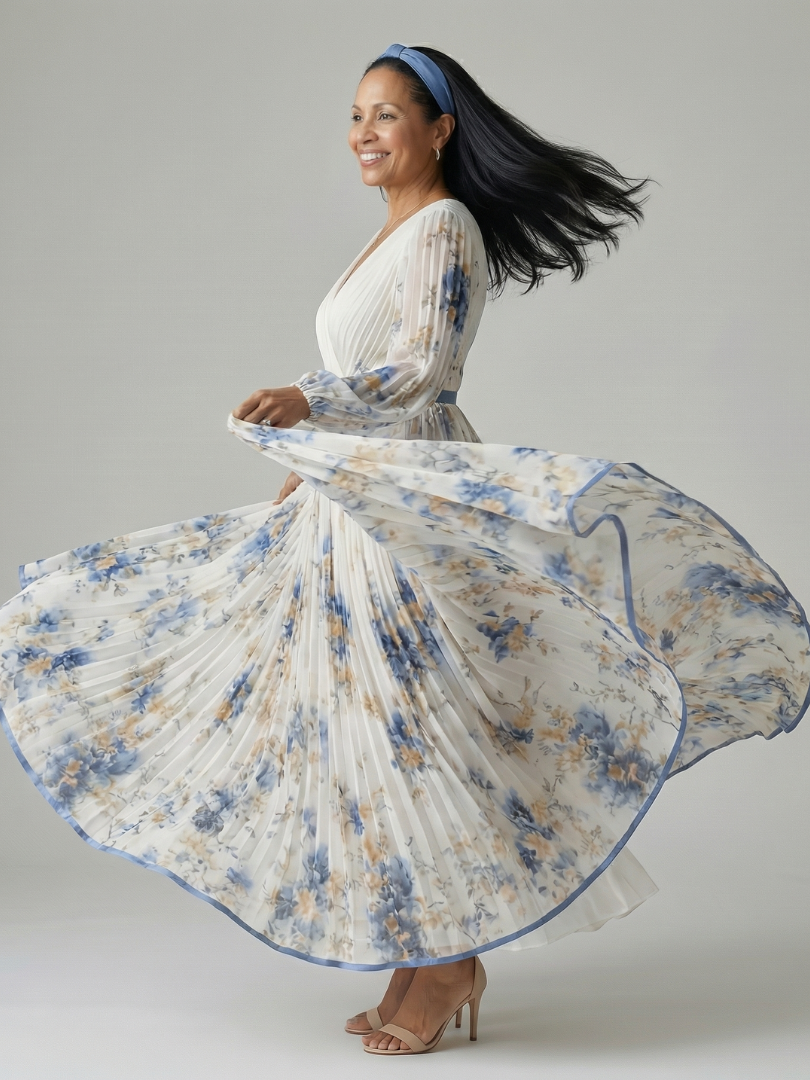 Rielle | Midi Sukienka with Pleats