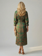 Lune | Natural Midi Wrap Sukienka