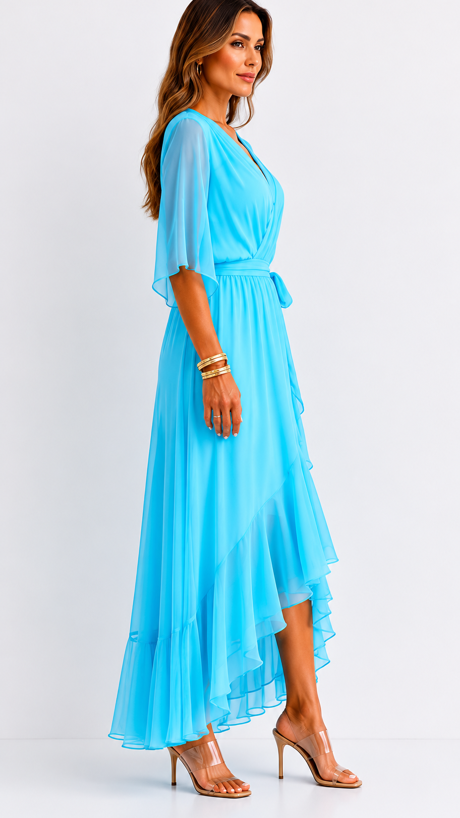 Isabelle™ | Elegancka Maxi Sukienka z Chiffonu