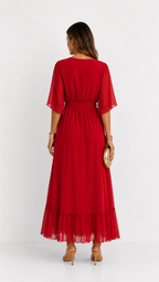 Isabelle™ | Elegancka Maxi Sukienka z Chiffonu