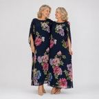 Elowen™ | Sukienka maxi wzorze „Midnight Bloom”