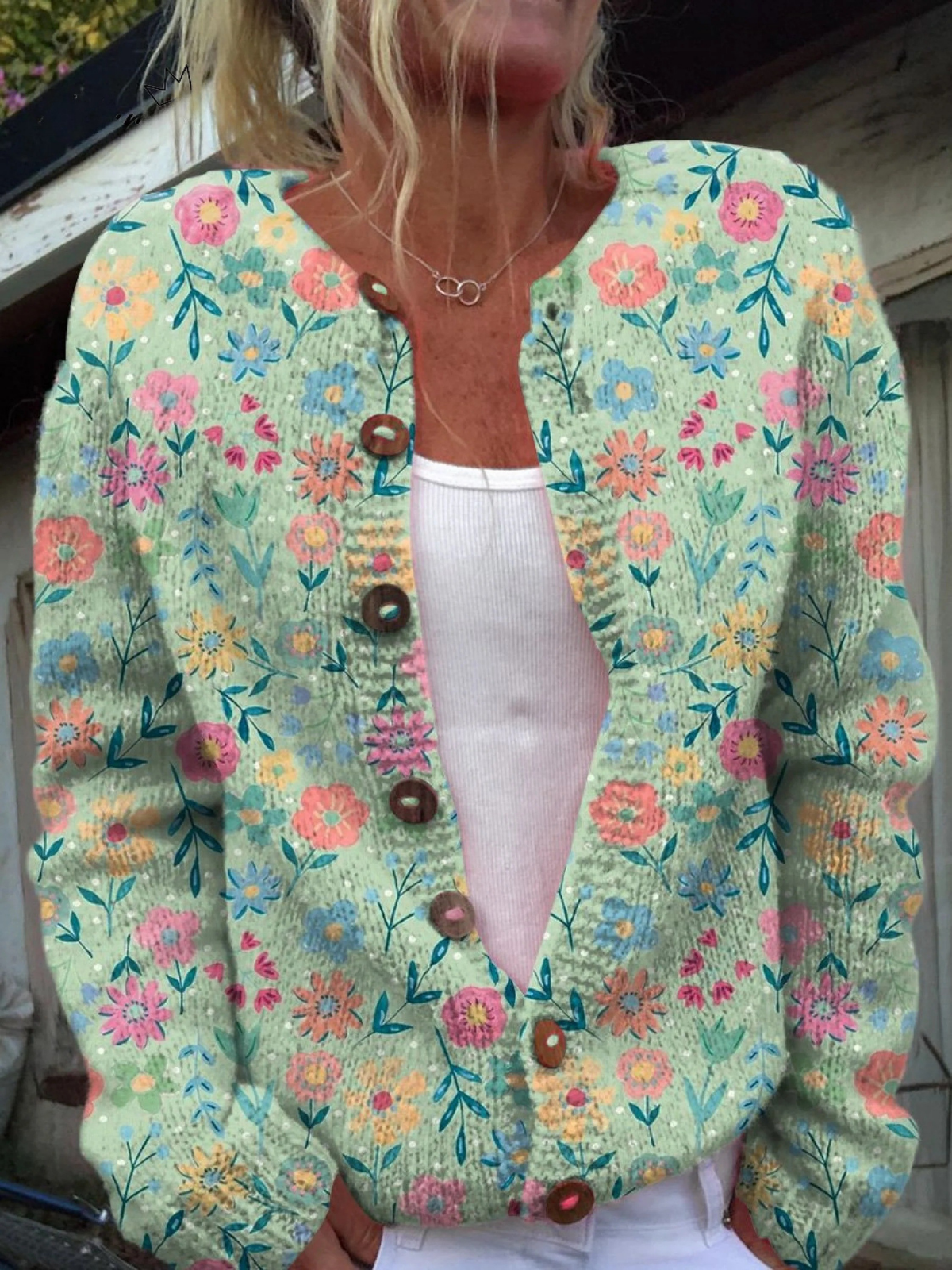 Foxfield™ | Vintage Floral Pattern Women's Cardigan