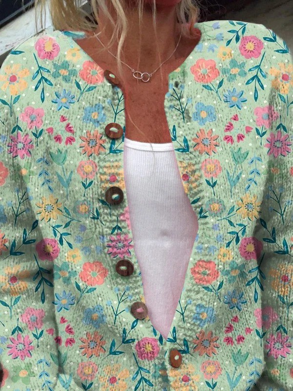 Foxfield™ | Vintage Floral Pattern Women's Cardigan