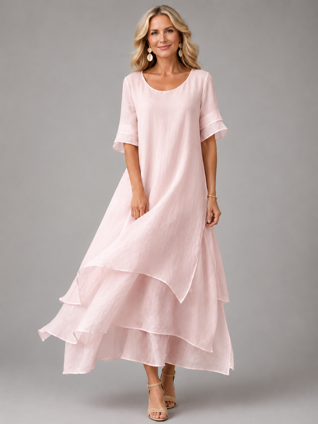 Liora™ | Sukienka maxi „Graceful Flow”
