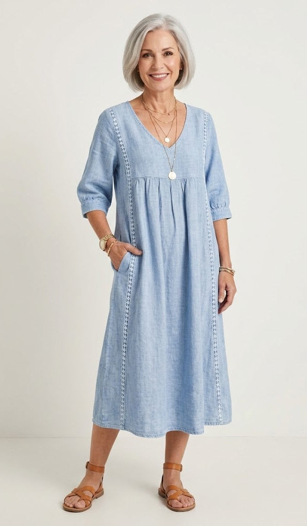 Juliette I Elegancka sukienka maxi o kroju litery A
