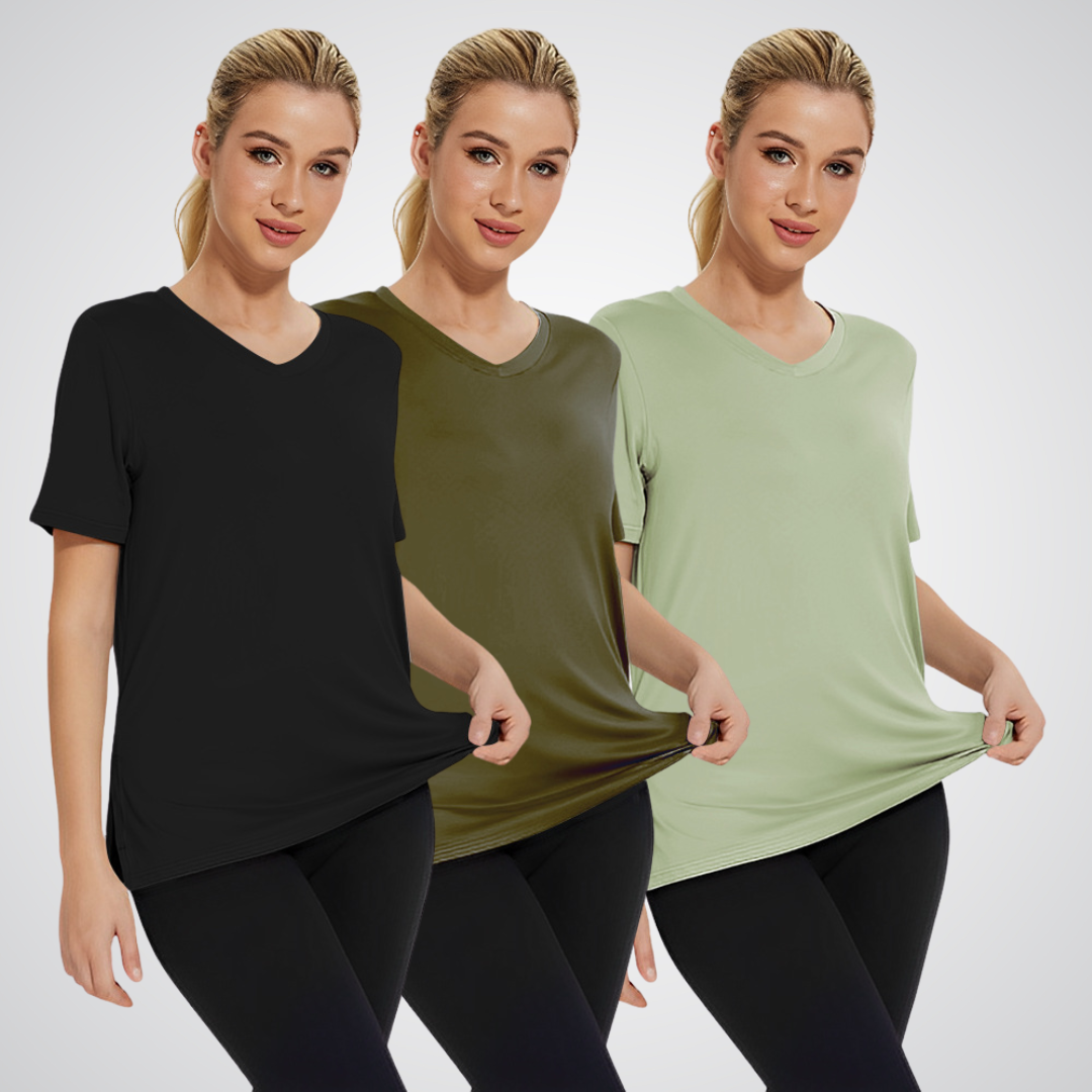 SELENA™ - Zestaw 3 sztuk luźnych koszulek casualowych