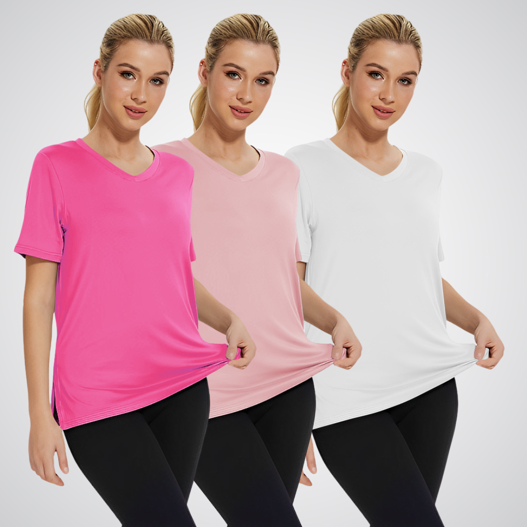 SELENA™ - Zestaw 3 sztuk luźnych koszulek casualowych