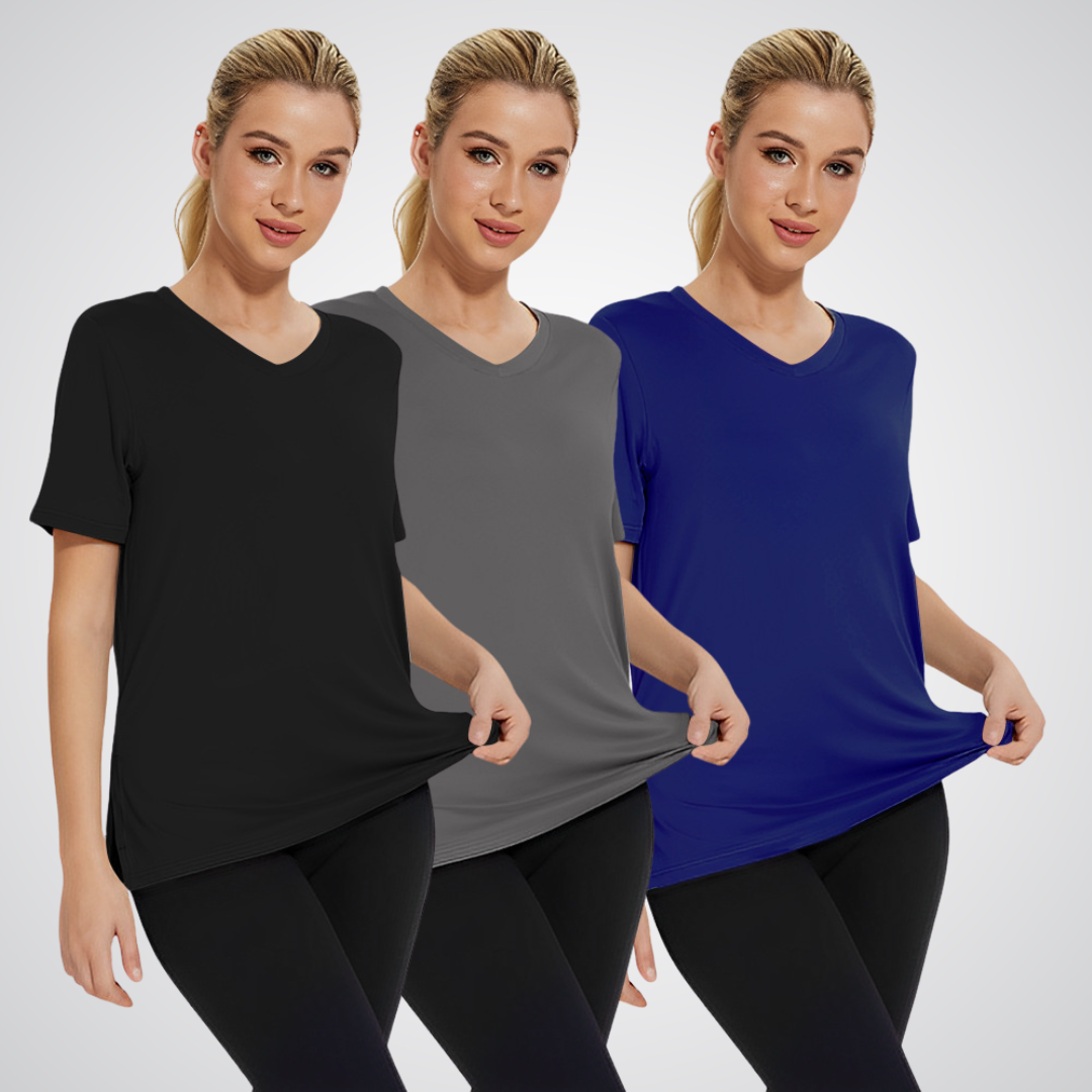 SELENA™ - Zestaw 3 sztuk luźnych koszulek casualowych