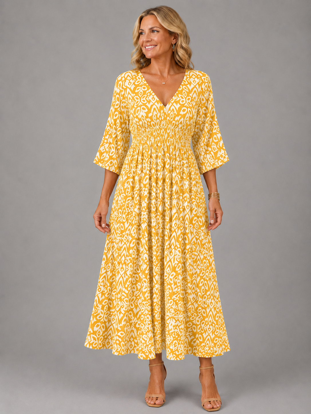 Althea™ | Bohemian Midi Sukienka
