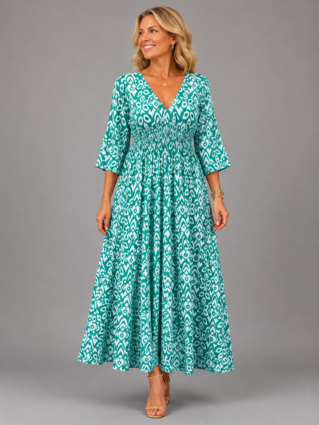 Althea™ | Bohemian Midi Sukienka