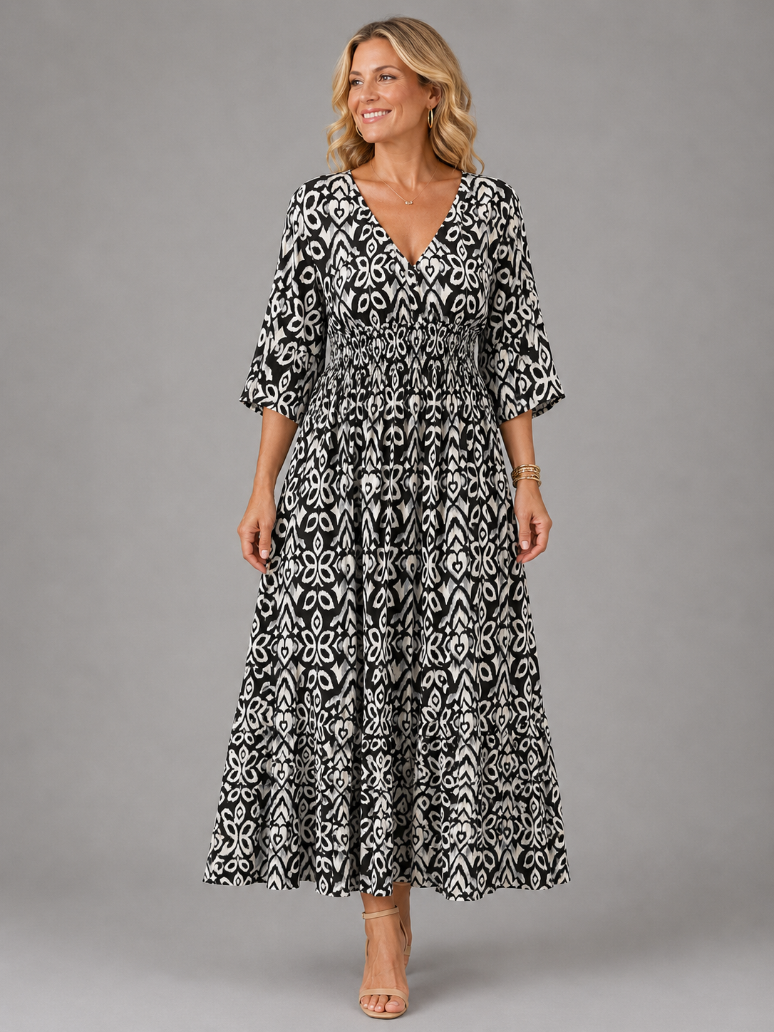 Althea™ | Bohemian Midi Sukienka