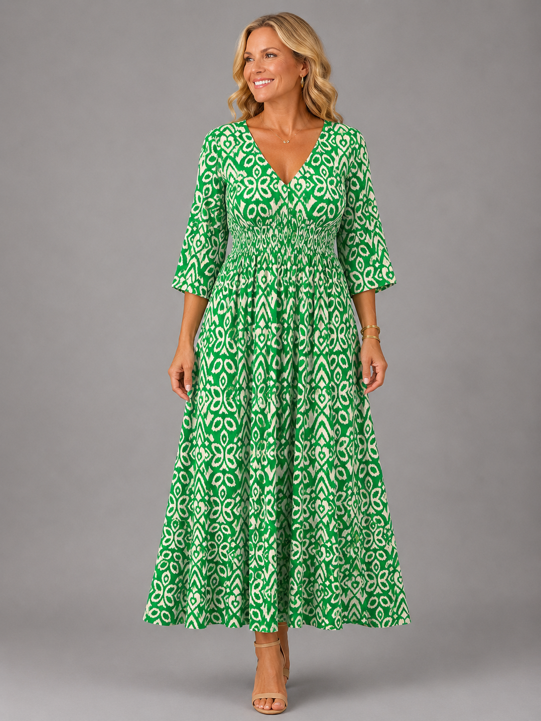 Althea™ | Bohemian Midi Sukienka