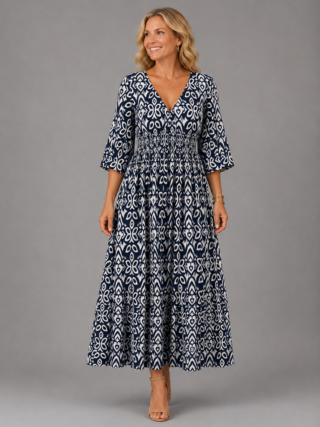 Althea™ | Bohemian Midi Sukienka