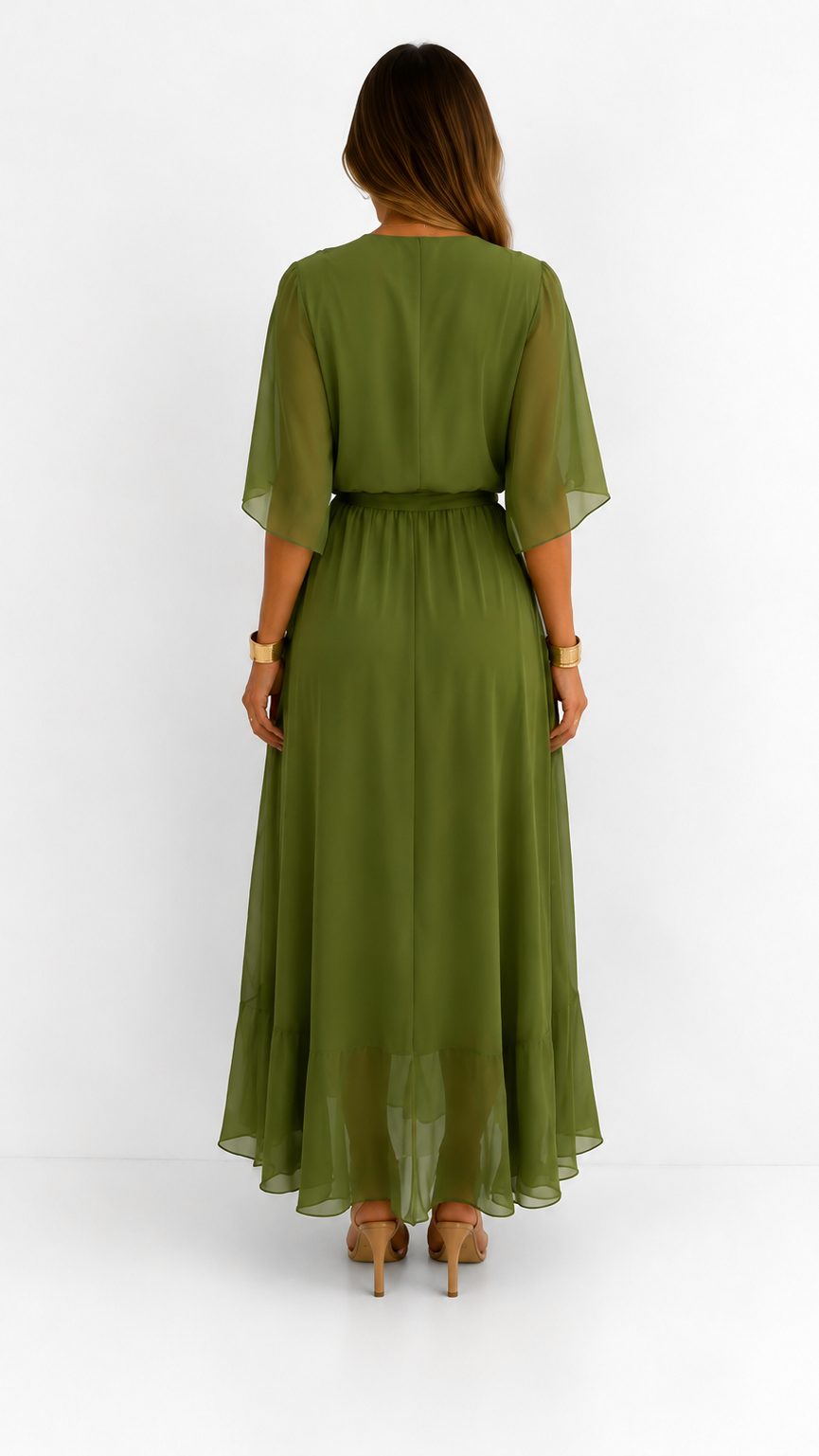 Isabelle™ | Elegancka Maxi Sukienka z Chiffonu