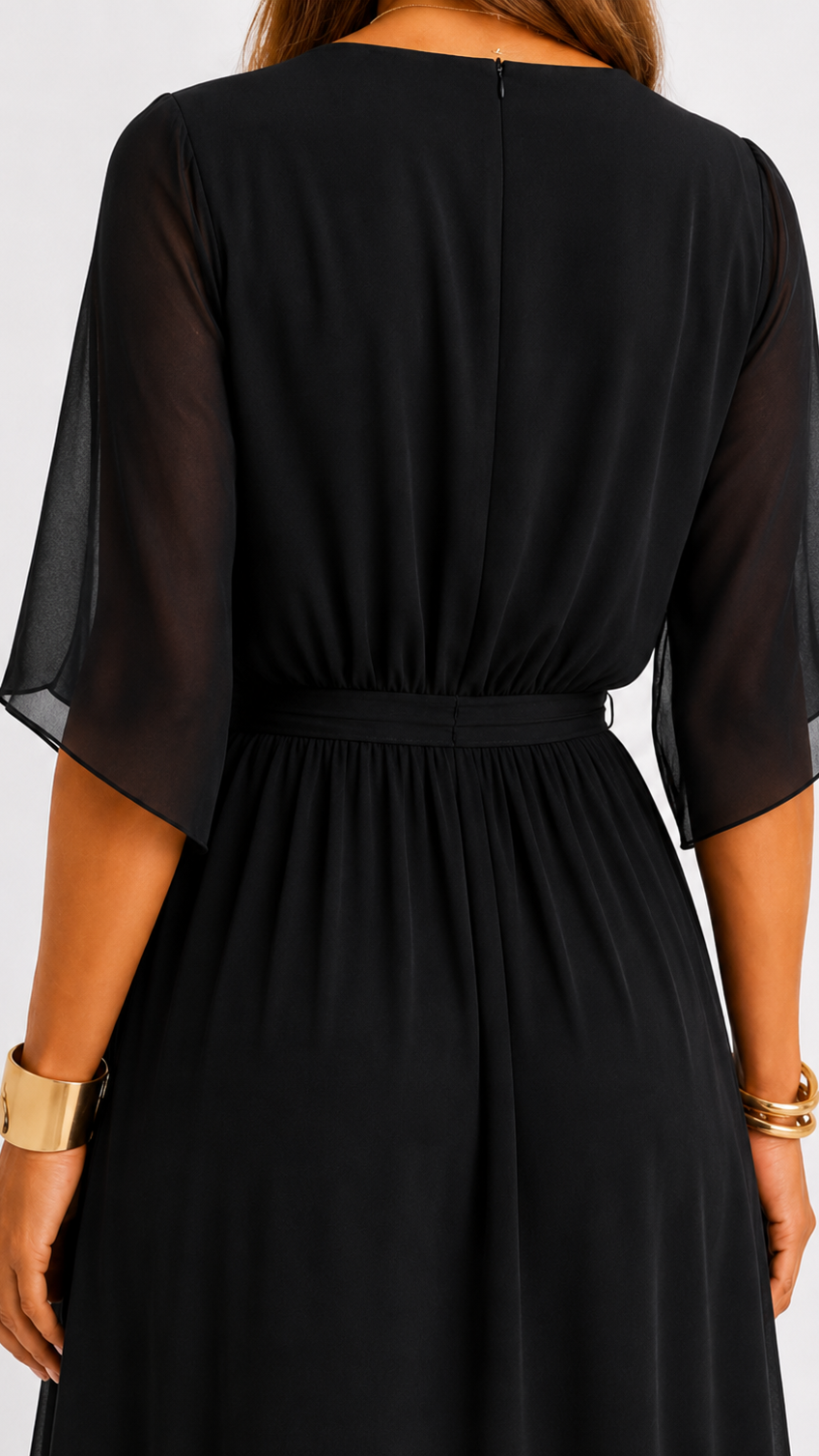 Isabelle™ | Elegancka Maxi Sukienka z Chiffonu