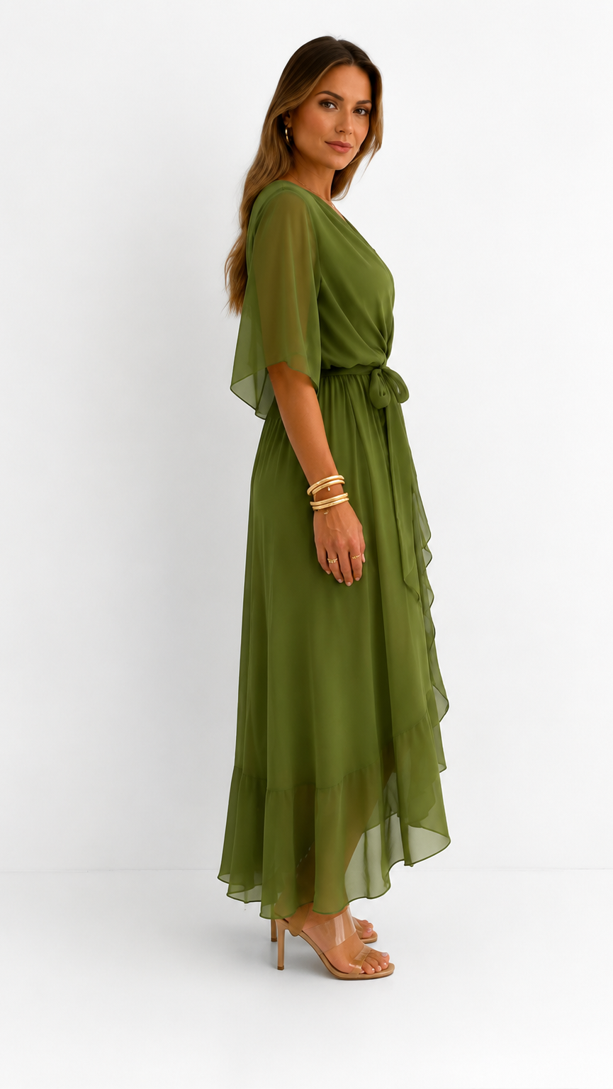 Isabelle™ | Elegancka Maxi Sukienka z Chiffonu