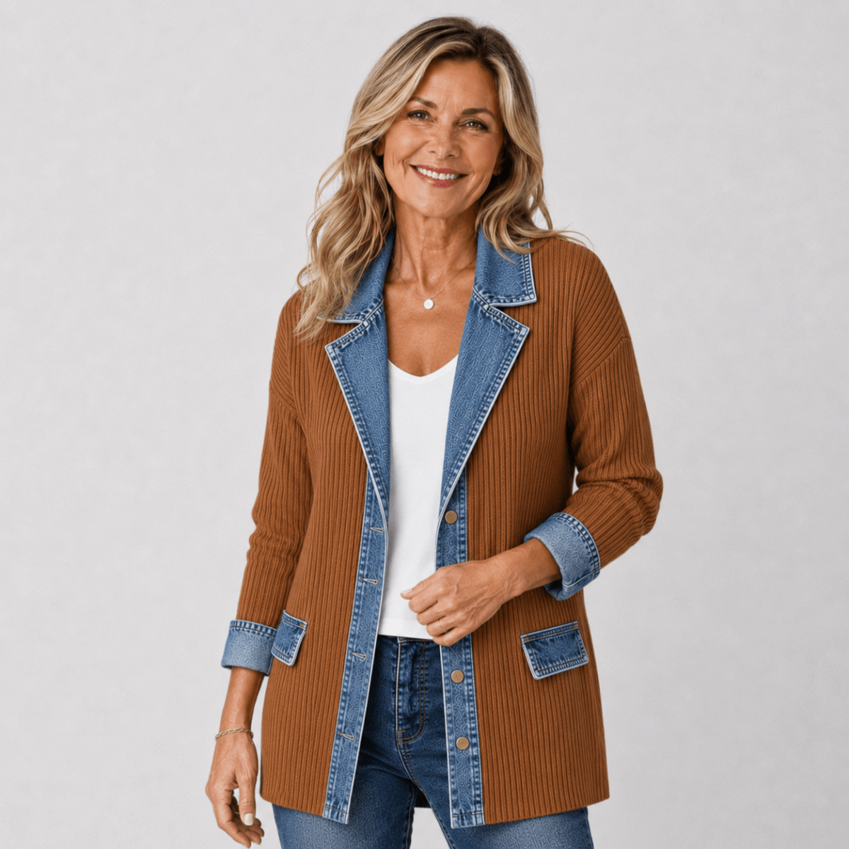 Liv™ | Kurtka dżinsowa w stylu oversize
