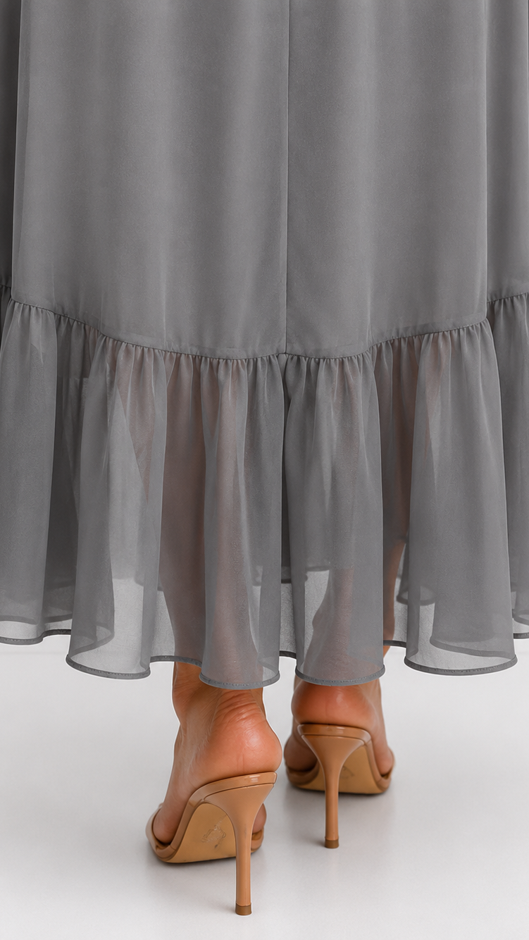 Isabelle™ | Elegancka Maxi Sukienka z Chiffonu
