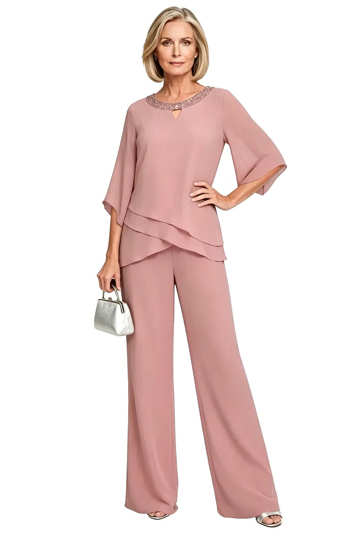 Elegancki Zestaw Spodni Formalnych Loose-Fit