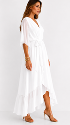 Isabelle™ | Elegancka Maxi Sukienka z Chiffonu