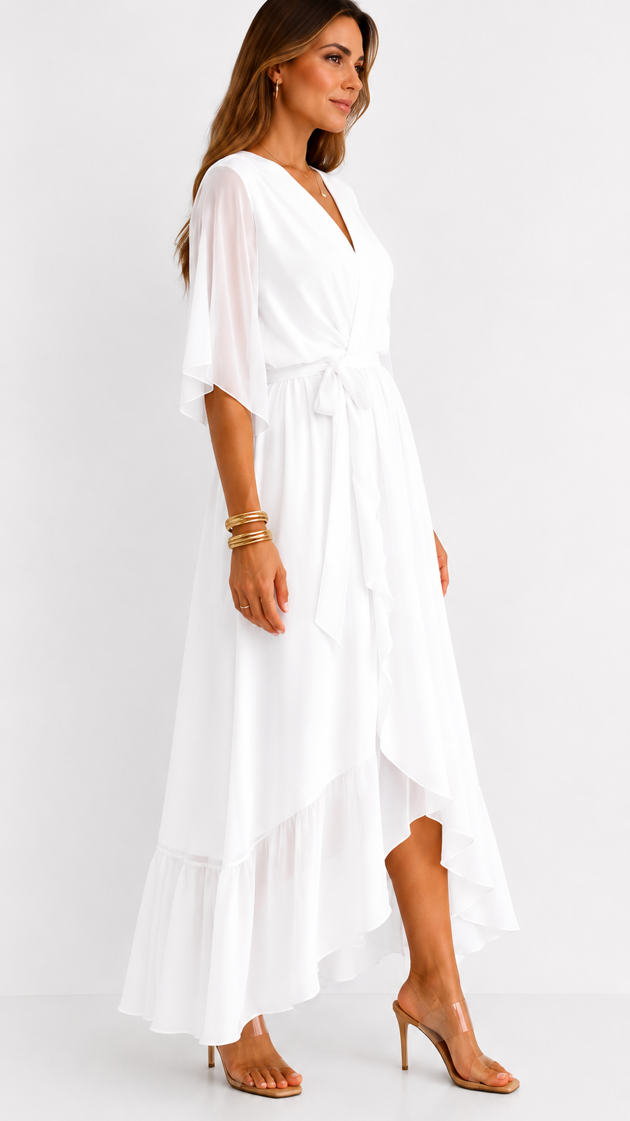 Isabelle™ | Elegancka Maxi Sukienka z Chiffonu