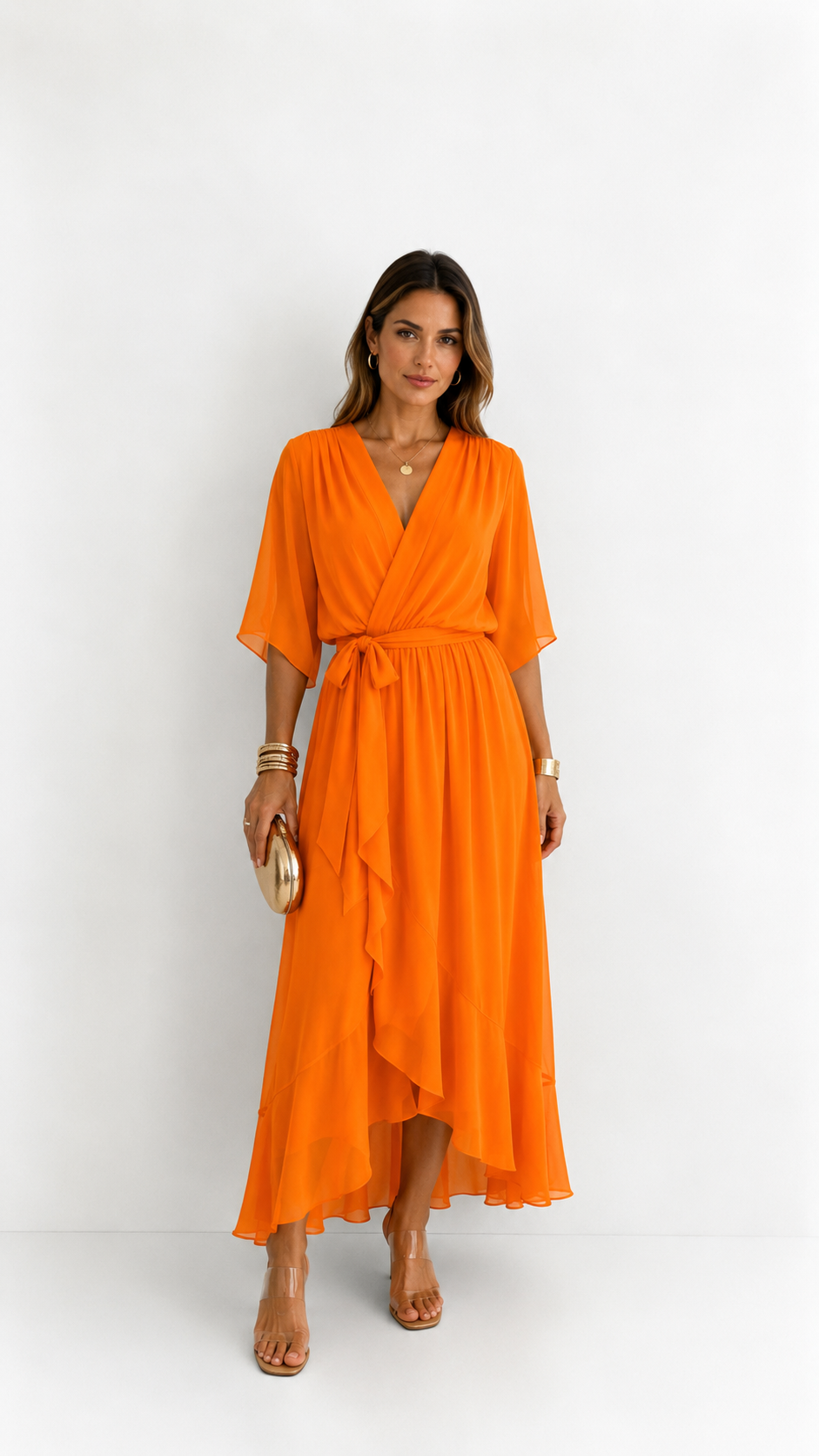Isabelle™ | Elegancka Maxi Sukienka z Chiffonu