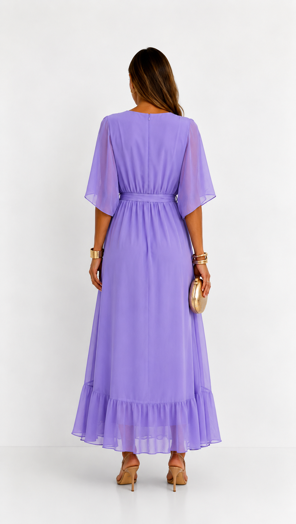 Isabelle™ | Elegancka Maxi Sukienka z Chiffonu